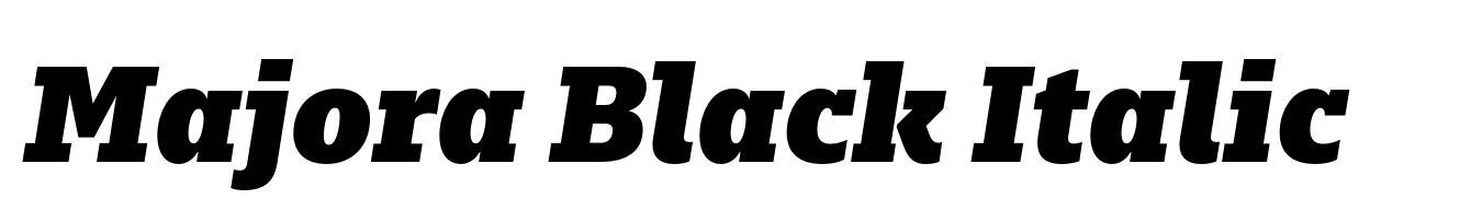 Majora Black Italic